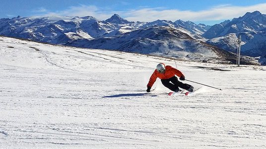 Skiër Alpen